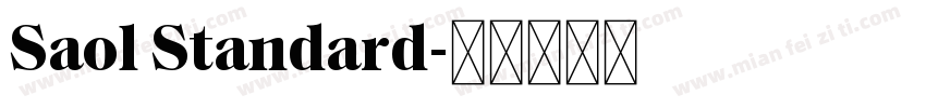 Saol Standard字体转换